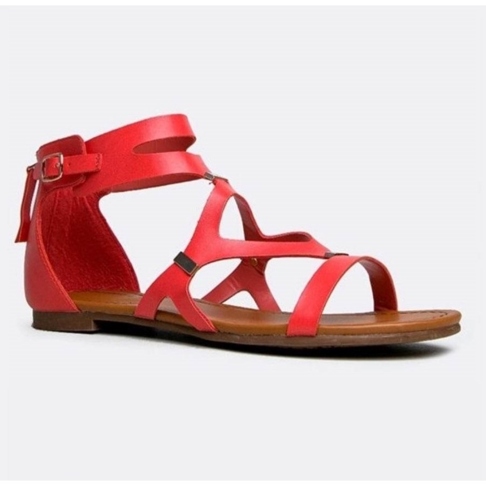 Ruby Leatherette Strappy Sandals